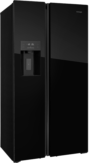 Americká chladnička s výrobníkom ľadu LA7691BC BLACK